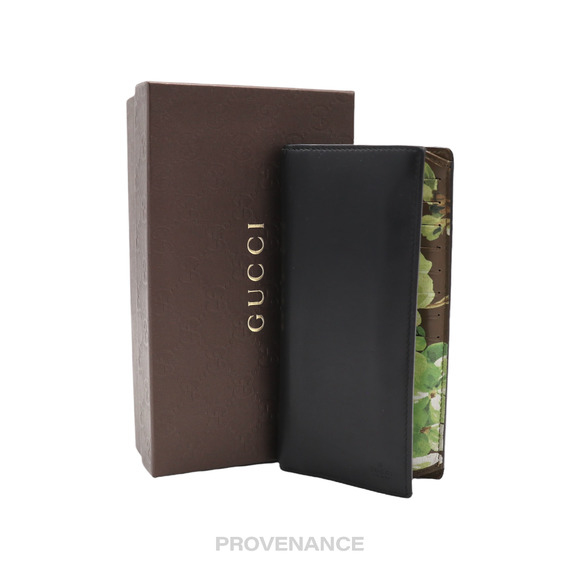 🔴 Gucci Long Wallet - Floral Leather - Picture 1 of 10